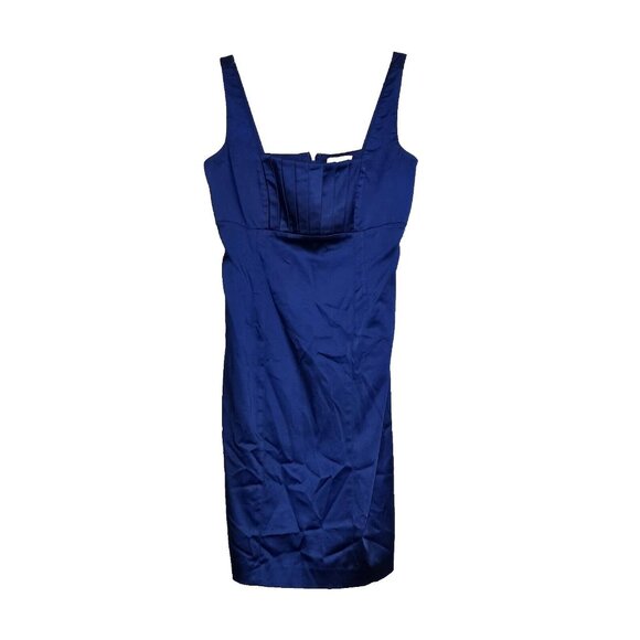 Calvin Klein Womens Party Dress Blue Sleeveless Size 8/10 Back Zipper - Picture 1 of 5